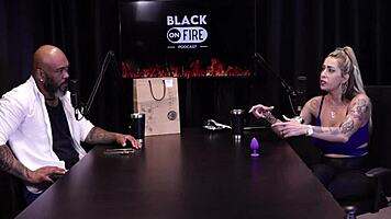 Hey, Julia Fontanelli shows boobs after stressing over anal scene on Sheer Red