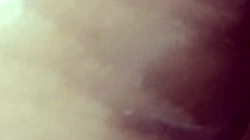 homemade sex with brunette babe in shower, big tits bouncing