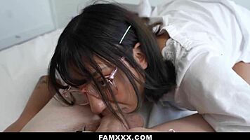 Stepbrother Knows the Solution and Shows Stepsis How to Get Relief - Famxxx
