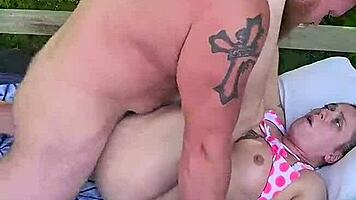 cockwarming wife interrupts nap turns into outdoor pounding on back deck red exclusive teaser