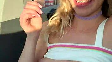 petite teen khloe kapri flashing and sucking cock outdoor