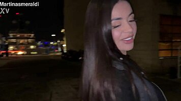 Martina smeraldi says, 'fuck my face with your long cock,' to yeri blue on tinder date.