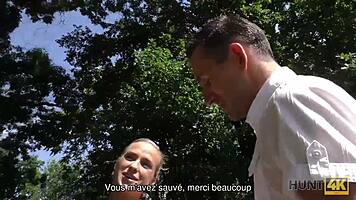 In a wild twist, a Czech girl nearly loses her wallet but ends up in crazy paid sex with a stranger.