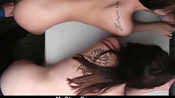 Two female thieves got caught and were brought in for some intense questioning in the office