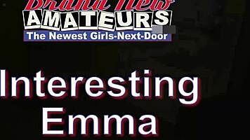 Personal hot brunette coed emma w teases me with a wild footjob and deep fingering