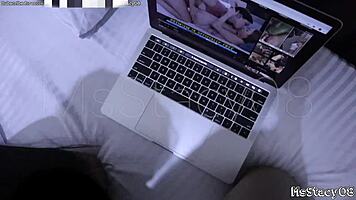 Caught Filipina Pornstar Insan Watching Porn in Uniform!