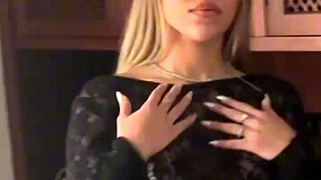 Petite blonde latina with natural tits shakes in pov sloppy blowjob, rimming, ball licking, cum in mouth