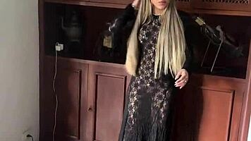 Petite blonde latina with natural tits shakes in pov sloppy blowjob, rimming, ball licking, cum in mouth