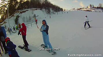 Snowboarder Chick Rosemary Moyer Craves Hard Cock After Slopes