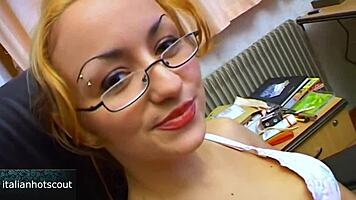 Blonde Girl With Glasses Reveals Her Slutty Side Through Intense Doggystyle Fucking And Pussy Licking