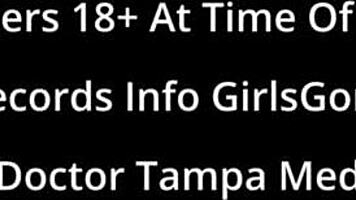 Rina arem undergoes stimulating exam with dildo vibrator on shaved pussy.