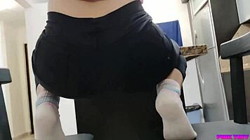 My hot sister-in-law craves a big cock so i tease her ass with a carrot