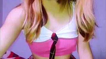 Bonneyuwu engages in a casual chat with an older man in her skirt