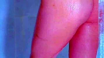 College girls reveal wet pink thong in shower 😘