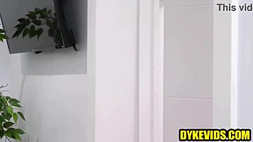 young blonde fucked by lesbian boss 😈