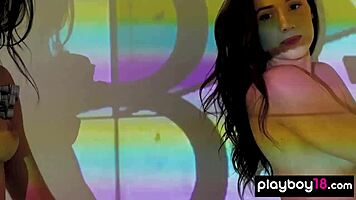 Playful Lesbians Alexandra Belle And Carmen Nikole Take Erotic Photos While Undressing