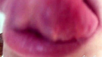 Tongue saliva throat fetish, wanna see this skinny blonde get wild? 😏