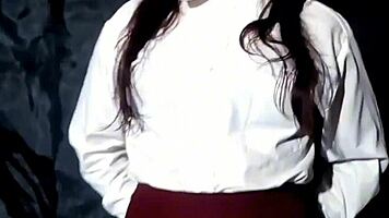 in a risky outdoor moment, the cute mexican schoolgirl begs her teacher for just the tip, but it hurts and she fears pregnancy as he goes deeper