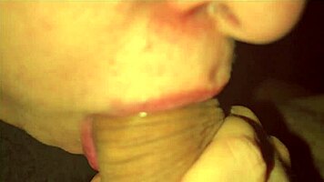 latina sexy sucks big cock in homemade creampie with natural tits.