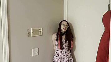 Late-Night Encounter: Step Dad Catches Horny Step Daughter And Fucks Her Holes.