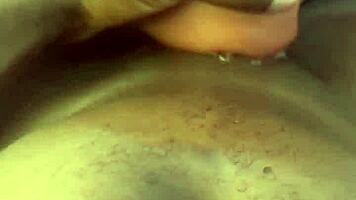 muscular bodybuilder sneaks big black cock toy into tight white pussy for intense solo orgasm