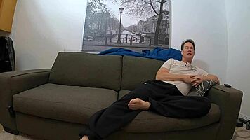 Scarlett Johnson tells the camera 'i need cum' while sucking and choking on penis