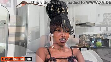 Big Tits Ebony Teen Railed Hard in Casting!