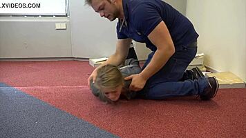 i-i'm teen violet haze as real estate agent in bondage