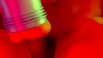 Shemale Bya Lessa Cums Hard With Big Cock!