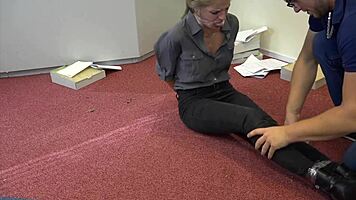 i-i'm teen violet haze as real estate agent in bondage