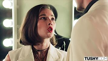 i'm eve sweet, a petite 18+ model with a huge anal appetite, deepthroating and assfucking in cowgirl