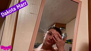 Lick my hairy bush, dakota begs in shower