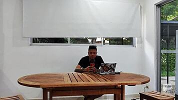 Brunette young latina housewife with small tits and piercing gets pretty ass bent over in muscular tattooed colombian encounter