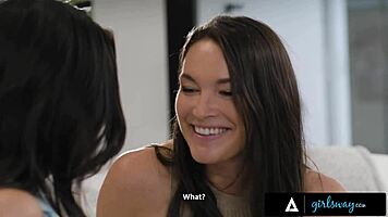 gorgeous besties katrina colt and scarlett alexis let their lust take over in lesbian encounter