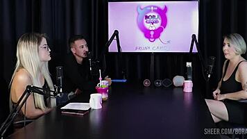 Watch Mary Red humiliate in this cuckold group scene with handjob