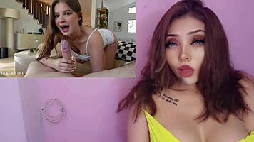 Pequeña Hermanastra Infiel Tiene Clases de Sexo con Hermanastro!