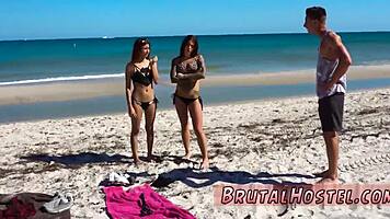 Triple Anal Rough Gangbang And Bondage Excites Young Teens!