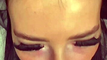 horny british brunette coed girlfriend experience on webcam