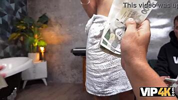 hey, this young czech beauty is cheating on her bf right in front of him! 😏