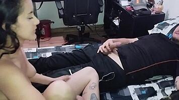 my stepdad says, 'fuck me good before you leave'