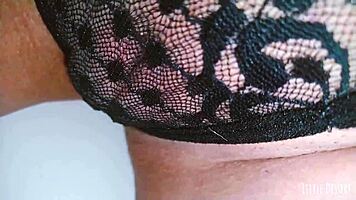 Why not watch this naughty babe finger her wet pink pussy in public restroom on hidden cam?