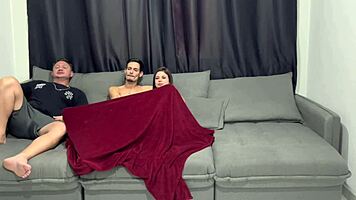 My boyfriend's uncle left, so we relaxed with some fun