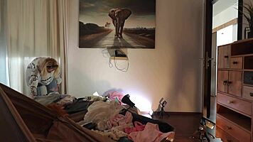 super hot petite 18+ blonde cheerleader wears a short miniskirt with a see through top to show her tits and flash pussy under her short skirt