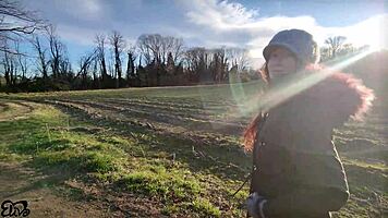 Cyclist rescues me in woods for passionate encounter