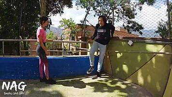 cindy luna was approached by a gym trainer who teach her how to doing cardio properly