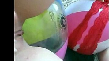 Sophie wears jeans and miniskirt while on webcam.