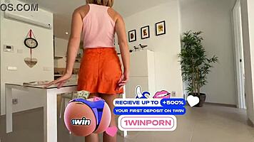 She Orgasms During Blowjob with Anal Plug!