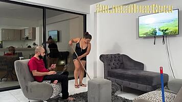 my roommate seduces me to fuck her with big cock?