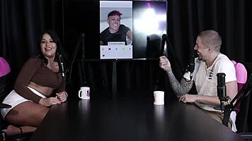 beautiful brazilian shows tits and pussy in jerk off game, then dick on tinder!