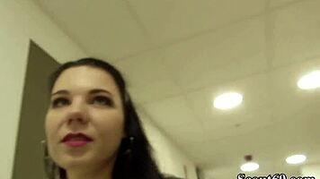 German scout films teen tata lilashi in outdoor casting session